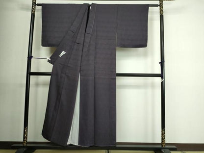 平和屋着物▽上質な小紋 単衣 花尽くし文 反端付き 正絹 逸品 未使用 DAAU6425sf
