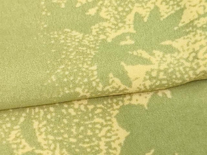 平和屋着物▽小紋　単衣　草花文　洗える着物　DAAU6431sf