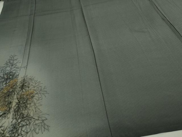 平和屋着物▽豪華色留袖　単衣　刺繍　松葉文　暈し染め　金糸　正絹　逸品　DAAU6433sf
