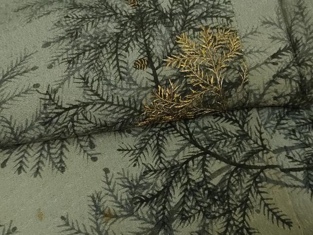平和屋着物▽豪華色留袖　単衣　刺繍　松葉文　暈し染め　金糸　正絹　逸品　DAAU6433sf