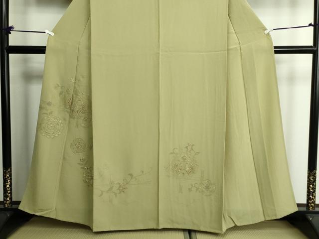 平和屋着物▽中国三大刺繍　スワトウ刺繍　汕頭刺繍　総刺繍　訪問着　単衣　鳳凰正倉院花文　正絹　逸品　DAAU6435sf