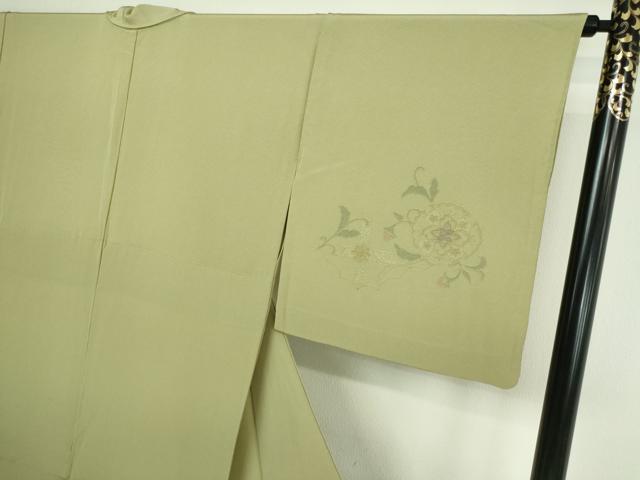 平和屋着物▽中国三大刺繍　スワトウ刺繍　汕頭刺繍　総刺繍　訪問着　単衣　鳳凰正倉院花文　正絹　逸品　DAAU6435sf