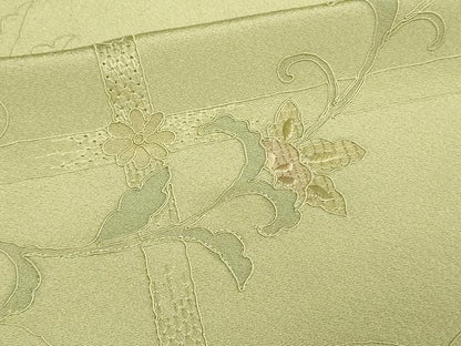 平和屋着物▽中国三大刺繍　スワトウ刺繍　汕頭刺繍　総刺繍　訪問着　単衣　鳳凰正倉院花文　正絹　逸品　DAAU6435sf