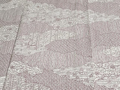 平和屋着物▽上質な小紋 単衣 花唐草文 正絹 逸品 DAAU6440sf