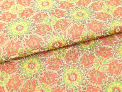 平和屋着物●龍村美術織物　九寸開き名古屋帯　蜀紅錦　正絹　逸品　DAAU6521ob