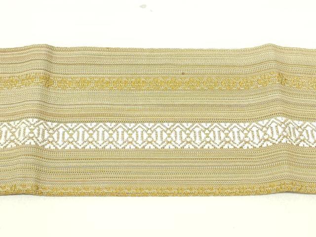 平和屋着物●本場筑前博多織 八寸名古屋帯 献上 正絹 逸品 DAAU6571ob