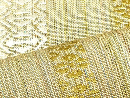平和屋着物●本場筑前博多織 八寸名古屋帯 献上 正絹 逸品 DAAU6571ob