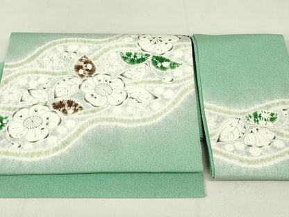 平和屋着物●染色作家 小倉淳史 つけ帯 辻が花 鬼しぼ縮緬 正絹 逸品 DAAU6585ob