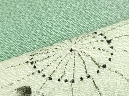 平和屋着物●染色作家 小倉淳史 つけ帯 辻が花 鬼しぼ縮緬 正絹 逸品 DAAU6585ob