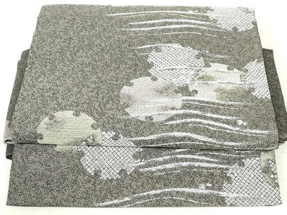 平和屋着物●つけ帯 小袖彩雪輪文 金糸 正絹 逸品 未使用 DAAU6692ob