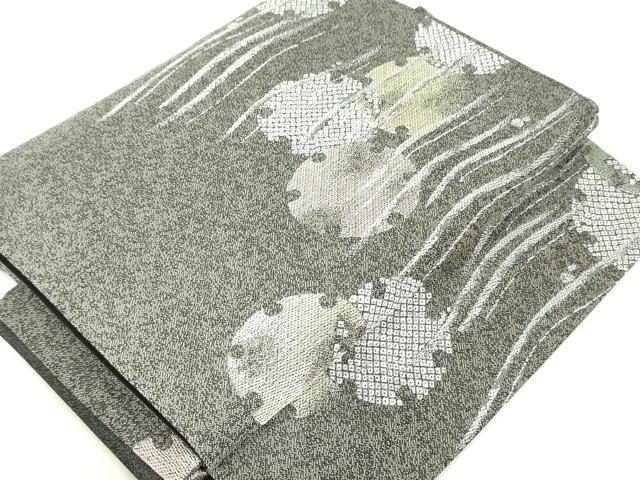平和屋着物●つけ帯 小袖彩雪輪文 金糸 正絹 逸品 未使用 DAAU6692ob