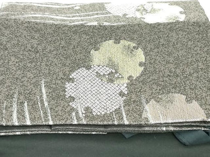 平和屋着物●つけ帯 小袖彩雪輪文 金糸 正絹 逸品 未使用 DAAU6692ob