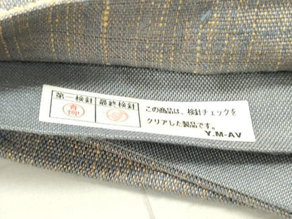 平和屋着物●六通柄袋帯　紬地　抽象文様　正絹　逸品　DAAU6830ob