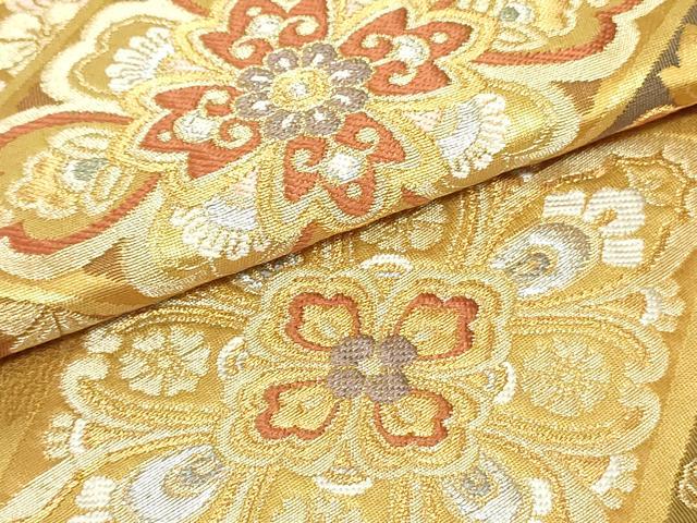 平和屋着物●銀座きしや　六通柄袋帯　菱取蒔絵紋　本金箔　正絹　逸品　DAAU6894ob