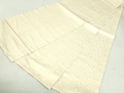 平和屋着物●丸帯　葡萄唐草文錦　金糸　正絹　逸品　DAAU6898ob