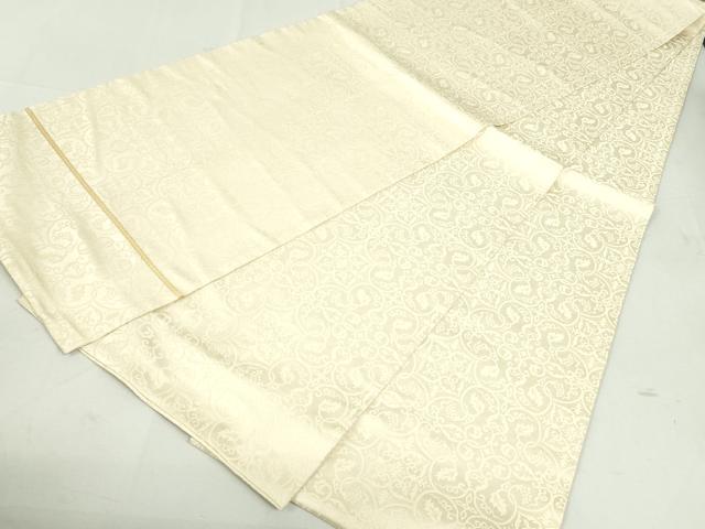 平和屋着物●丸帯　葡萄唐草文錦　金糸　正絹　逸品　DAAU6898ob