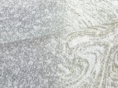 平和屋着物●九寸名古屋帯　墨流し文様　鬼しぼ縮緬　正絹　逸品　未使用　DAAU6962ob