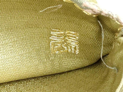 平和屋着物●六通柄袋帯　唐織　作家物　名物裂文様集　金糸　正絹　逸品　DAAU6972ob