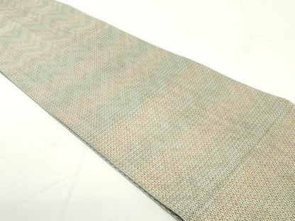 平和屋着物●六通柄袋帯　校倉裂　金糸　正絹　逸品　DAAU6974ob