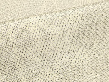平和屋着物●本塩沢　やまだ織　反物　着尺　110亀甲　花唐草文　雪の中のきれ　富所ミズエ作　証紙付き　逸品　未使用　DAAU7696zzz