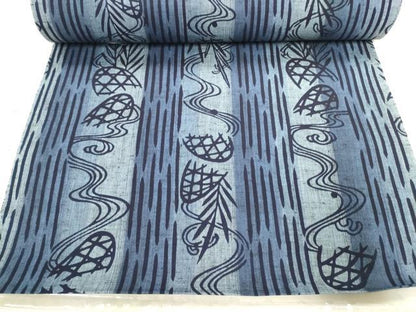 平和屋着物∴夏物　浴衣　反物　着尺　流水籬間道　綿　逸品　未使用　DAAU7856zzz