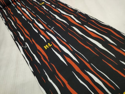 平和屋着物∴夏物　H・L（アッシュエル）　HENRI-LUC CHAPUIS　浴衣　反物　着尺　よろけ縞　綿　逸品　未使用　DAAU7859zzz