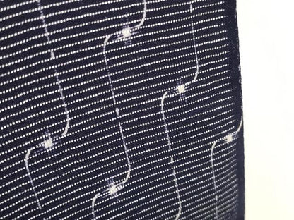 平和屋着物∴夏物　浴衣・小紋兼用　反物　着尺　綿絽　変わり縞　綿　逸品　未使用　DAAU7866zzz