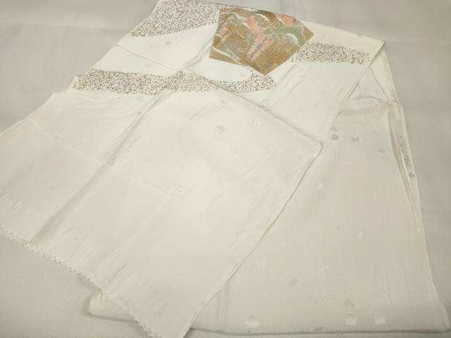 平和屋着物●和装小物　帯締め・帯揚げセット　礼装用　色紙枝垂れ花松　金銀彩　金糸　逸品　未使用　DAAU7972zzz