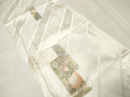 平和屋着物●和装小物 帯締め・帯揚げセット 礼装用 短冊花文 金彩 亀房付き 逸品 未使用 DAAU7977zzz