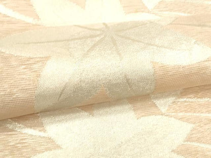 平和屋着物＊夏物　六通柄袋帯　竜田川　銀糸　正絹　逸品　DAAU8031cm