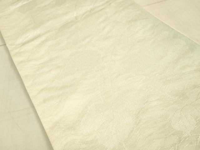 平和屋着物＊夏物　六通柄袋帯　葡萄蔦の葉文　銀糸　正絹　逸品　DAAU8087cm