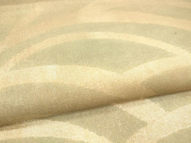 平和屋着物＊夏物　六通柄袋帯　抽象文様　金糸　正絹　逸品　DAAU8089cm