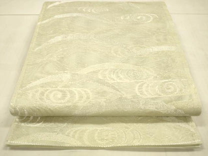 平和屋着物＊夏物　六通柄袋帯　流水雪芝文　金銀糸　正絹　逸品　DAAU8095cm