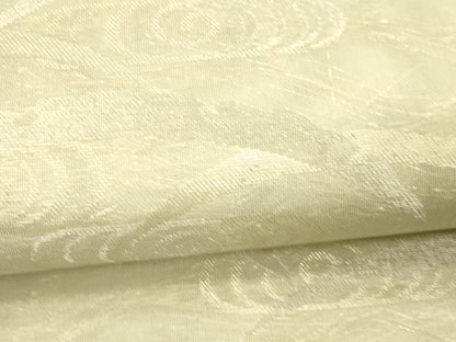 平和屋着物＊夏物　六通柄袋帯　流水雪芝文　金銀糸　正絹　逸品　DAAU8095cm