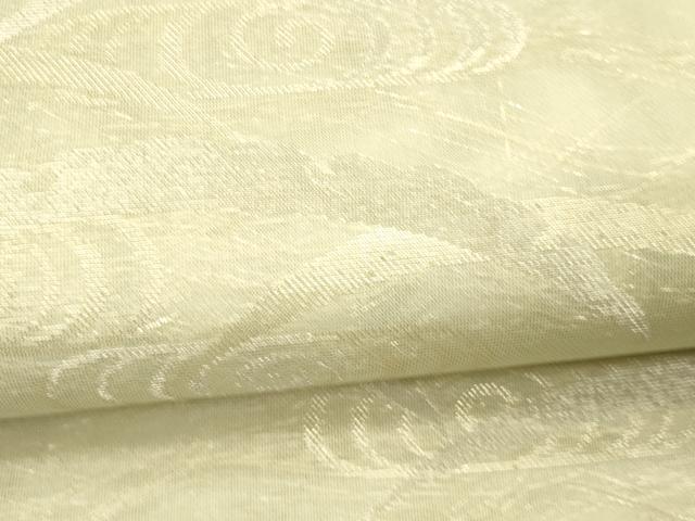 平和屋着物＊夏物　六通柄袋帯　流水雪芝文　金銀糸　正絹　逸品　DAAU8095cm