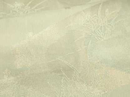 平和屋着物＊夏物　六通柄袋帯　杜若　金銀糸　正絹　逸品　DAAU8174cm