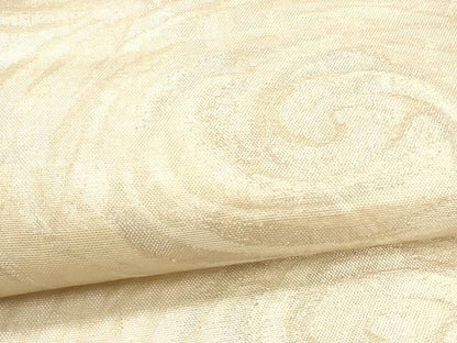平和屋着物＊夏物　六通柄袋帯　流水文　銀糸　正絹　逸品　DAAU8211cm
