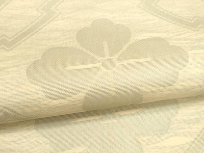 平和屋着物＊夏物　全通柄　本袋帯　蜀江花文　銀糸　三越扱い　正絹　逸品　DAAU8221cm