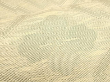 平和屋着物＊夏物　全通柄　本袋帯　蜀江花文　銀糸　三越扱い　正絹　逸品　DAAU8221cm