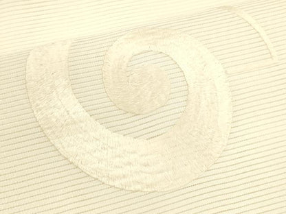 平和屋着物＊夏物 絽綴れ 八寸名古屋帯 総刺繍 貝 逸品 DAAX0158cm