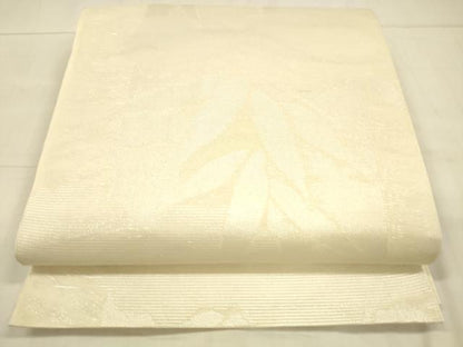 平和屋着物＊夏物　六通柄　本袋帯　笹竹文　銀糸　正絹　逸品　DAAU8293cm