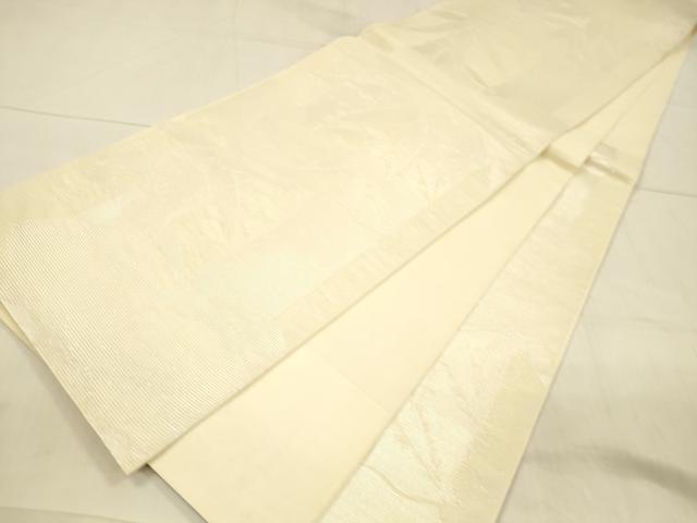 平和屋着物＊夏物　六通柄　本袋帯　笹竹文　銀糸　正絹　逸品　DAAU8293cm