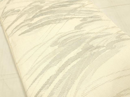 平和屋着物＊夏物 六通柄袋帯 流水文 銀糸 正絹 逸品 DAAU8307cm