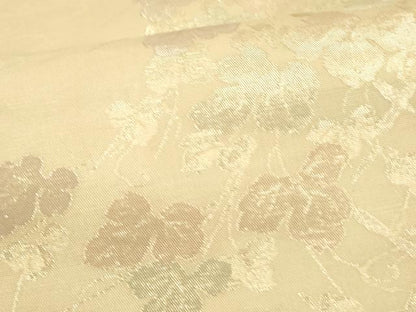 平和屋着物＊夏物　六通柄袋帯　流水籬蔦の葉文　金糸　正絹　逸品　DAAU8313cm