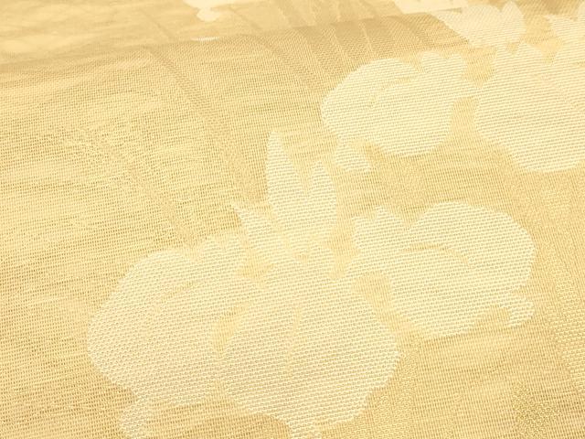 平和屋着物＊夏物　全通柄袋帯　杜若　金糸　正絹　逸品　DAAU8323cm