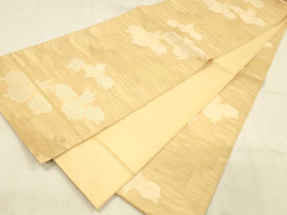 平和屋着物＊夏物　全通柄袋帯　杜若　金糸　正絹　逸品　DAAU8323cm