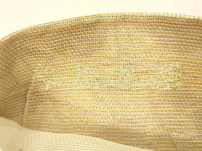 平和屋着物＊夏物　六通柄袋帯　草原乃花　金糸　正絹　逸品　DAAU8391cm