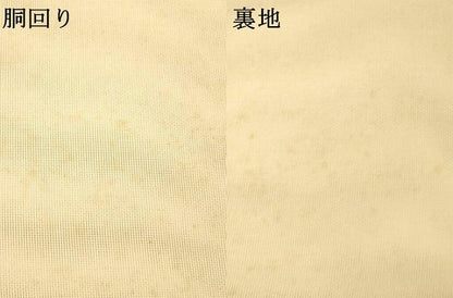 平和屋着物＊夏物　六通柄　本袋帯　色紙草花文　正絹　逸品　DAAU8395cm