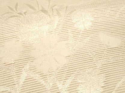 平和屋着物＊夏物 六通柄袋帯 撫子 銀糸 正絹 逸品 DAAU8475cm