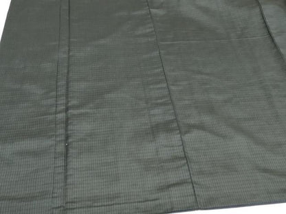 平和屋着物■男性　紬　格子　正絹　逸品　DAAU8686zy